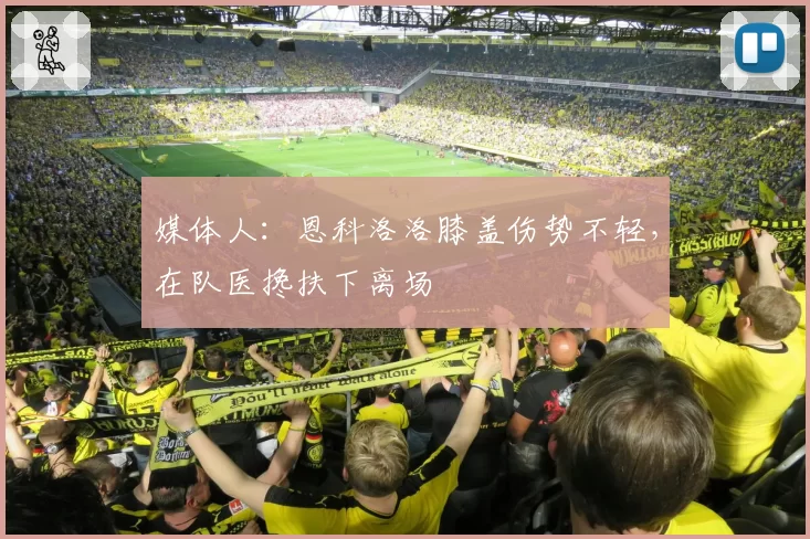 媒体人：恩科洛洛膝盖伤势不轻，在队医搀扶下离场